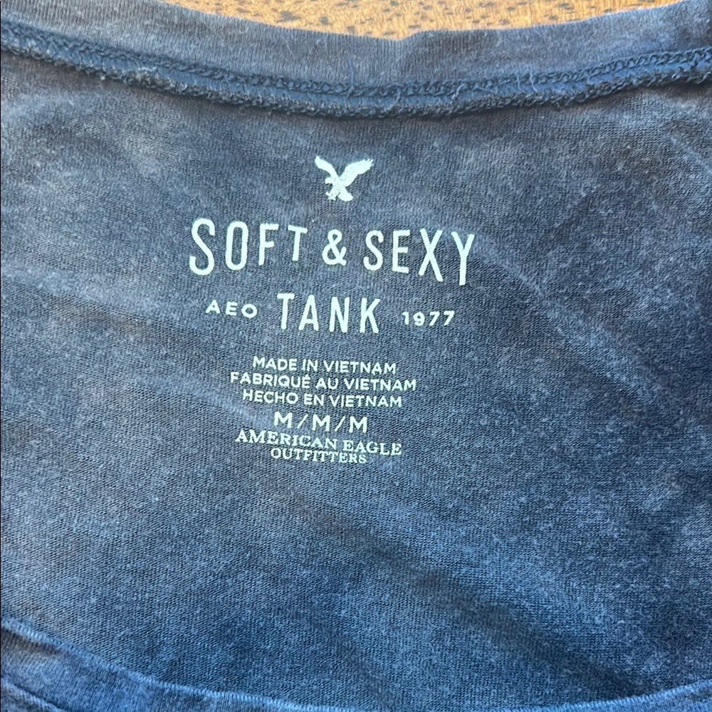 American Eagle Soft & Sexy Blue Tank